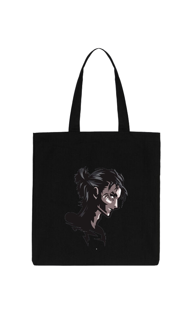 Anime Attack on titan shingeki no kyojin Aot Black tote bag 55