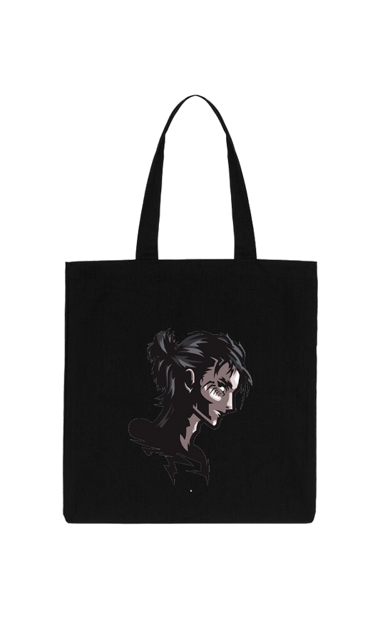 Anime Attack on titan shingeki no kyojin Aot Black tote bag 55