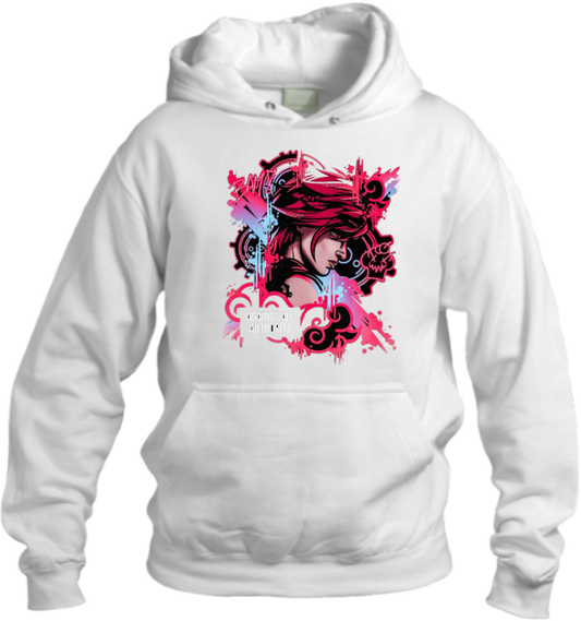 League of Legends Vi Over Size hoodie White 9