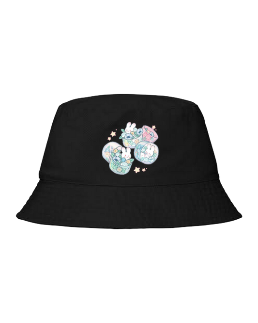 bunny Bucket hat Fishman hat cap Black 55