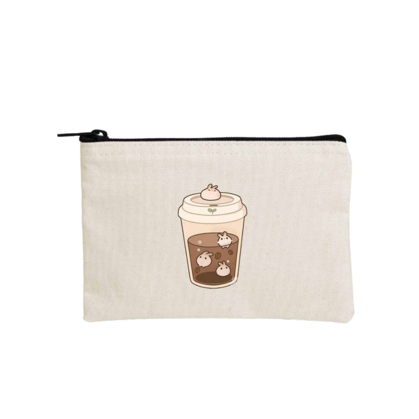 bunny wallet pencil case Beige 45