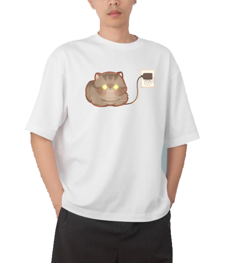 cat One Size t- shirt White 55