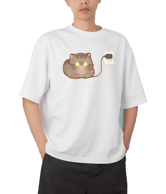 cat One Size t- shirt White 55