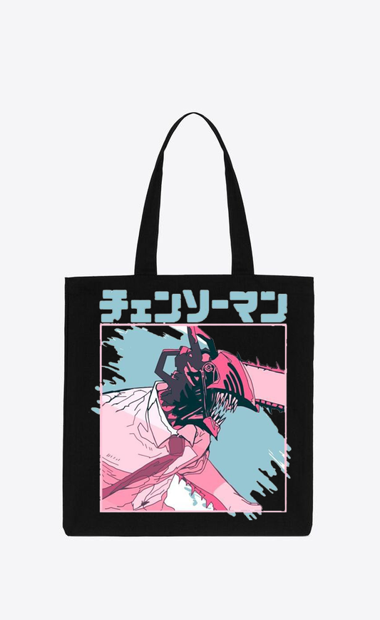 Chainsaw Man tote bag Black 55