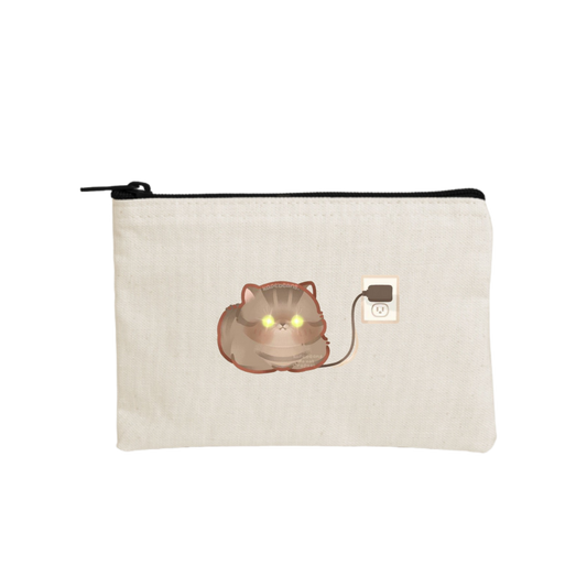 cat wallet pencil case Beige 55