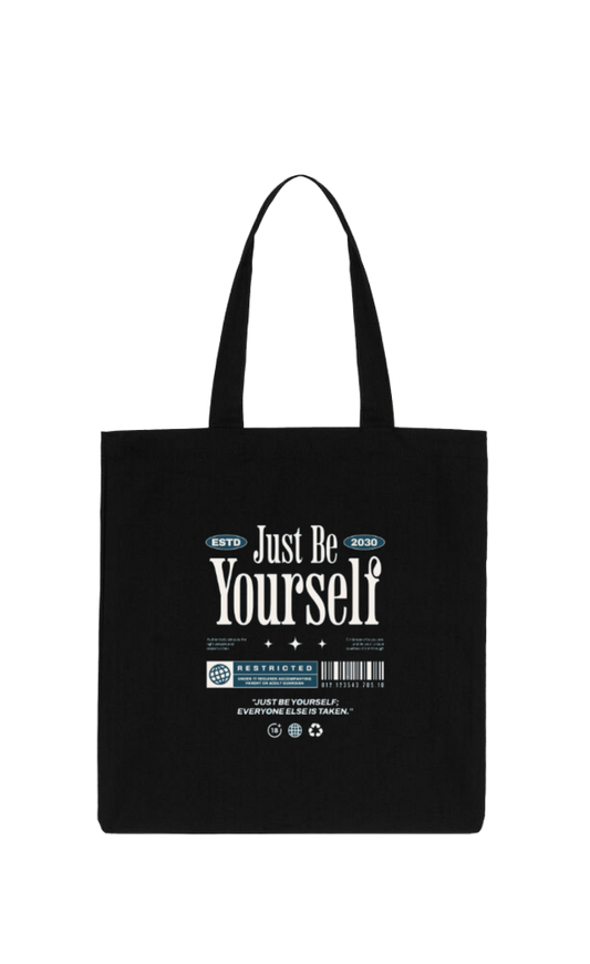 Just Be Yourself tote bag Black 181