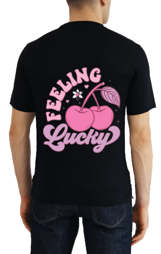 Lucky t- shirt One Size Black back 55