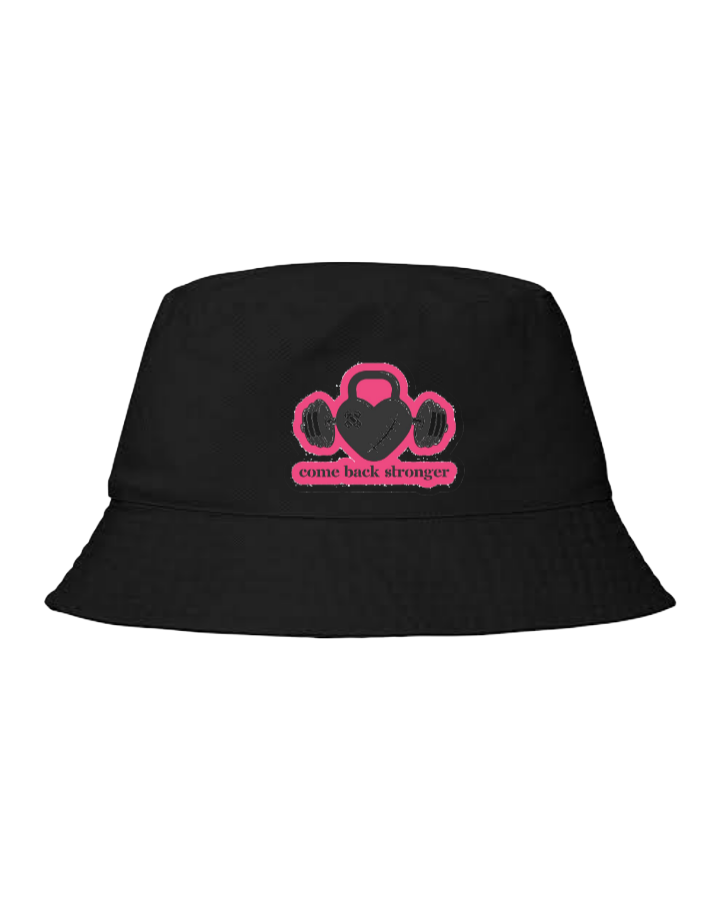 workout gym pilates Bucket hat Fishman hat cap Black 54