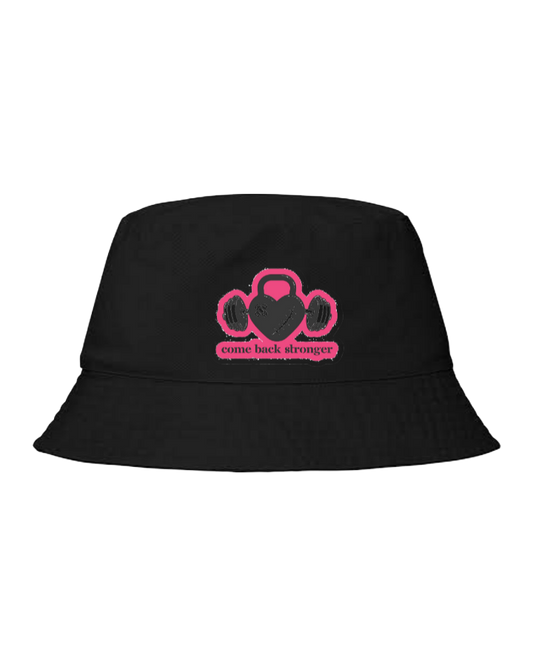 workout gym pilates Bucket hat Fishman hat cap Black 54