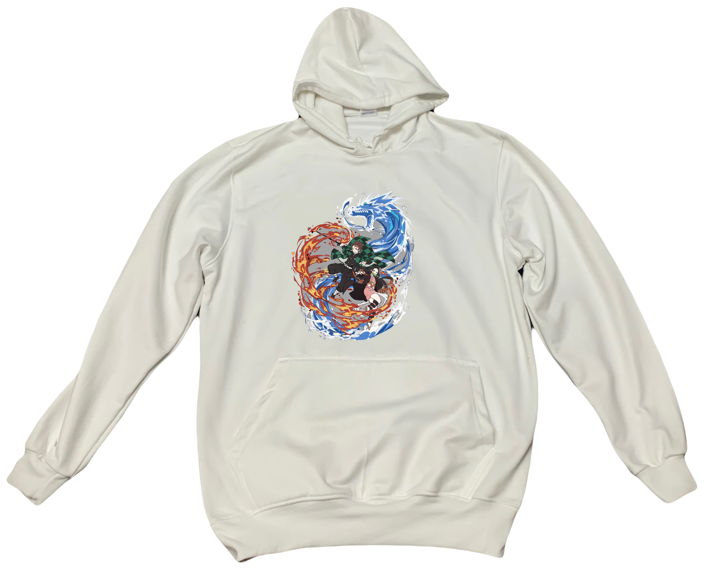 Anime Demon slayer nezuko tanjiro Oversize Hoodie White 55