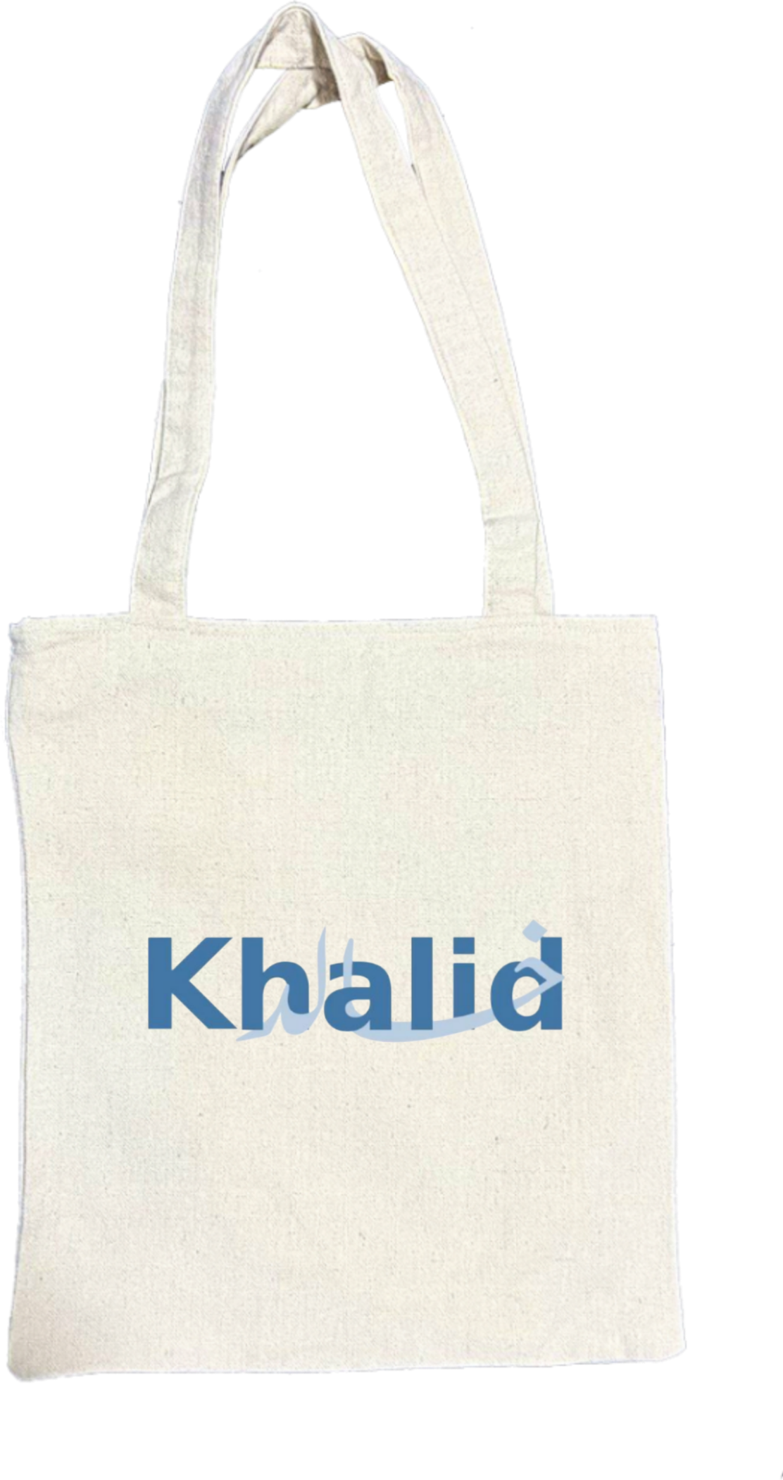names tote bag beige Khalid 56