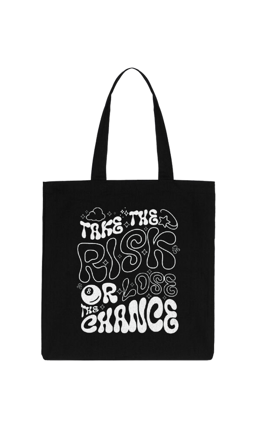 LOSE Back text tote bag Black 54
