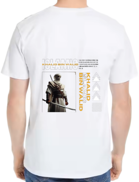 UMAR IBN AL-KHATTAB Back text One Size t- shirt White Back 56