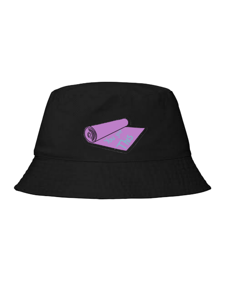 workout gym pilates Bucket hat Fishman hat cap Black 55