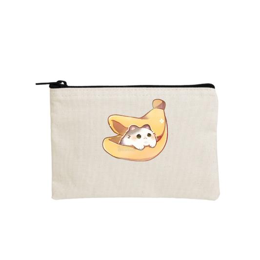 cat wallet pencil case Beige 56