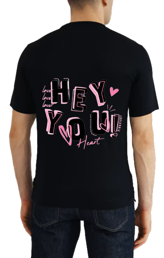 Hey You t- shirt One Size Black back 56