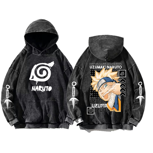 Naruto Shippuden One Size hoodie Washed Back 56