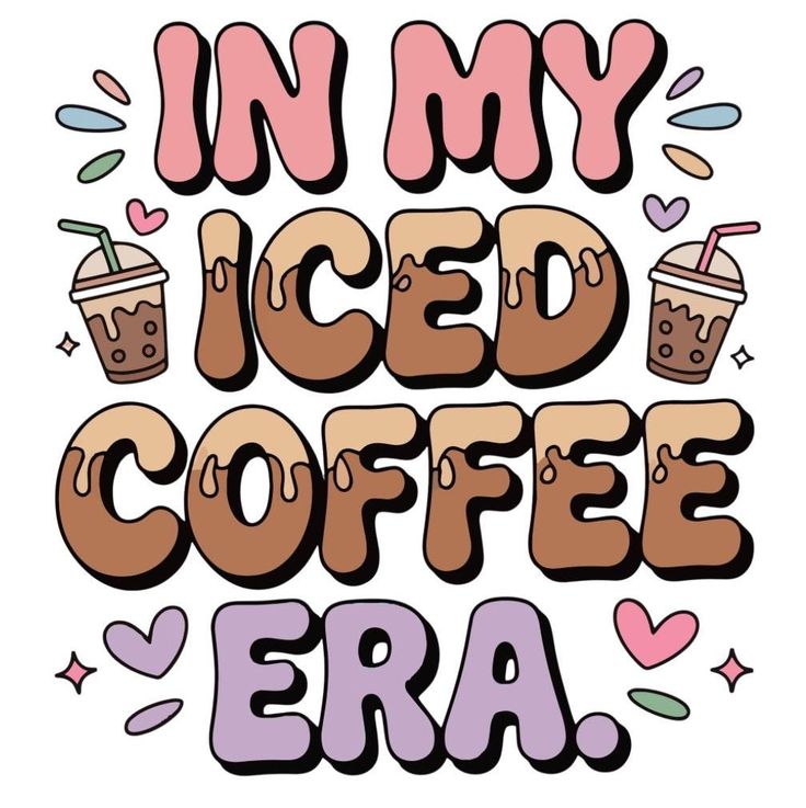 Sticker coffee N MY ICED COFFEE ERA 57