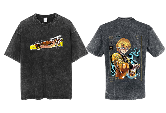 Anime Demon slayer nezuko tanjiro  One Size t- shirt Washed 57
