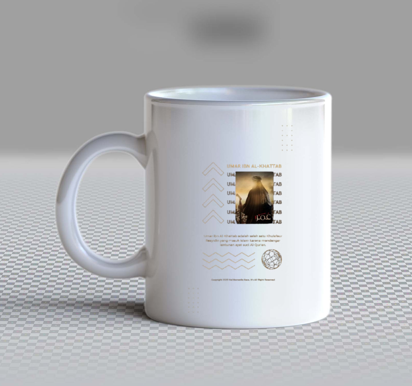 UMAR IBN AL-KHATTAB Back text Mug 57