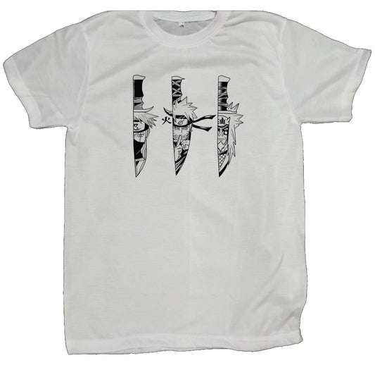 Naruto Shippuden t- shirt fat White 56