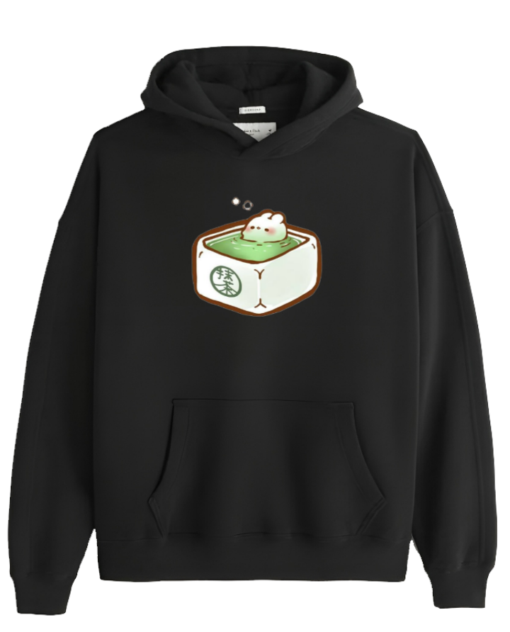 bunny Oversize Hoodie Black 57