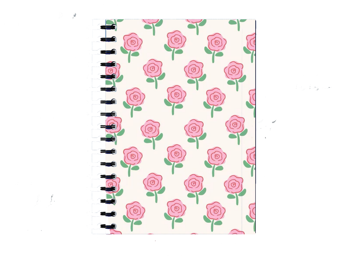 Cute Pink Rose Pattern Notebook A5 57