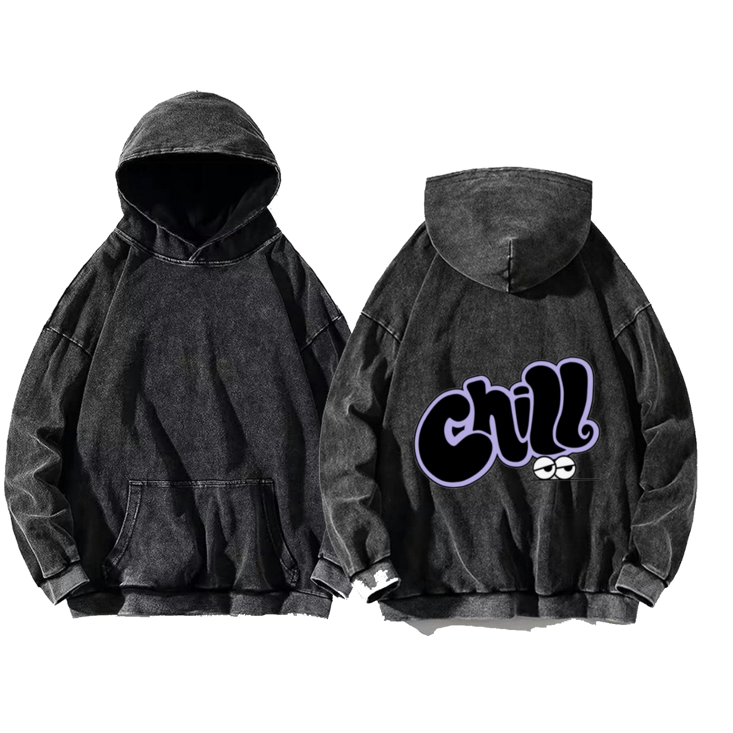 Chill One Size hoodie Washed Back 56