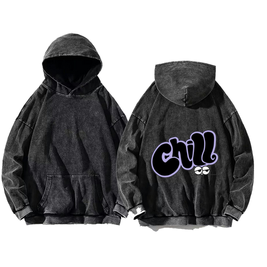 Chill One Size hoodie Washed Back 56
