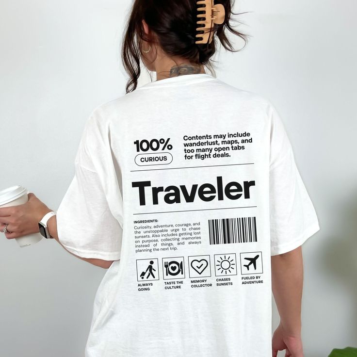 travel travellar t- shirt White Back 15