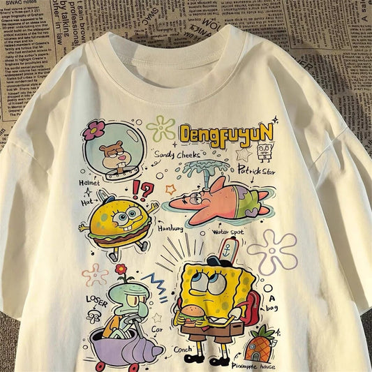 SpongeBob SquarePants T-Shirt Oversized White