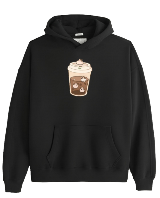 bunny Oversize Hoodie Black 58