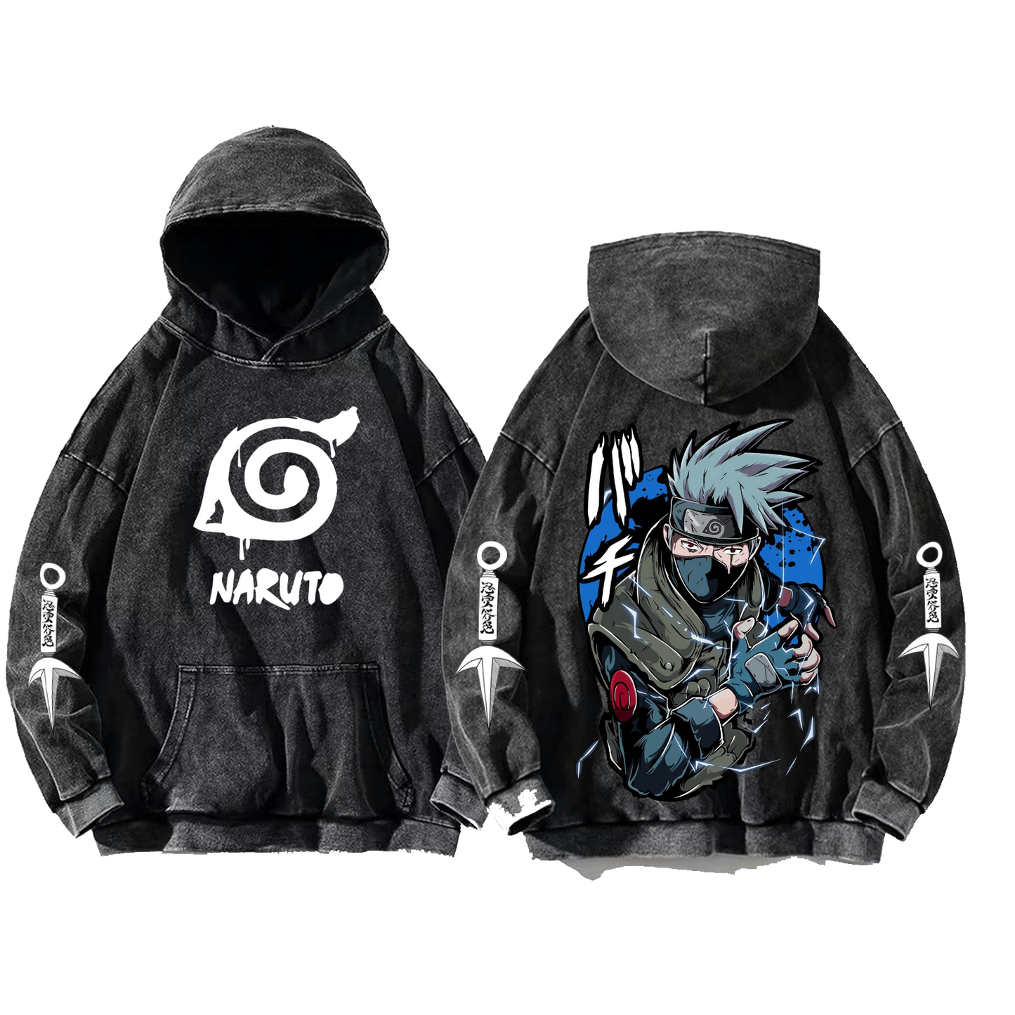 Naruto Shippuden One Size hoodie Washed Back 58