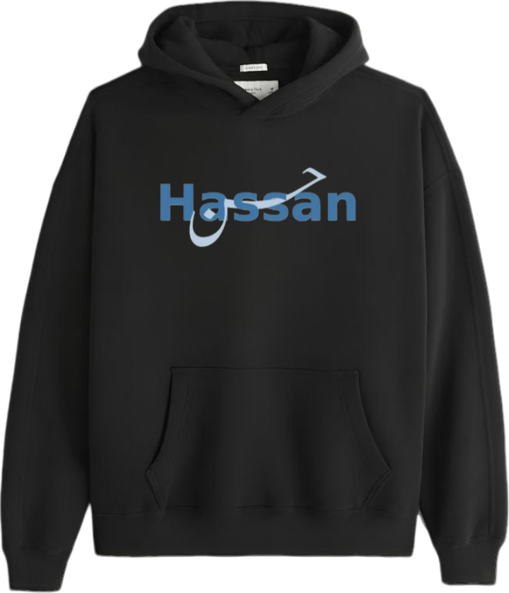 names One Size hoodie Black Hassan 58