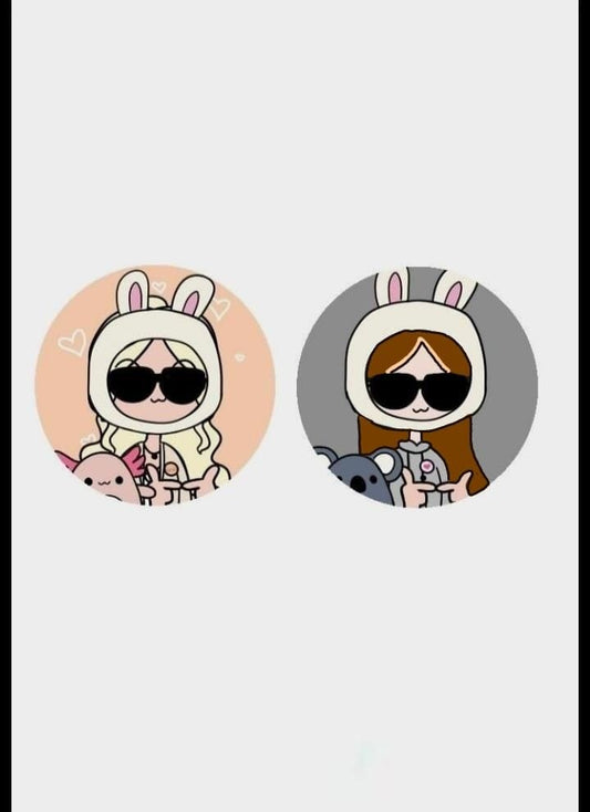 Friends matching brooch badge For bag clothes brooch badge 58