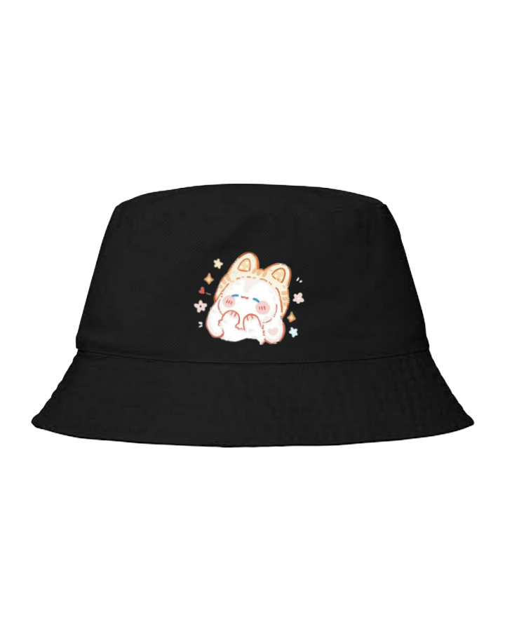 bunny Bucket hat Fishman hat cap Black 58