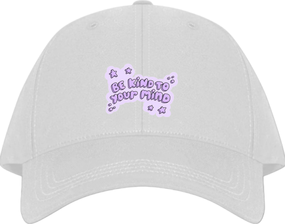 Baseball cap White BE KIND TO YOUR MIND 54