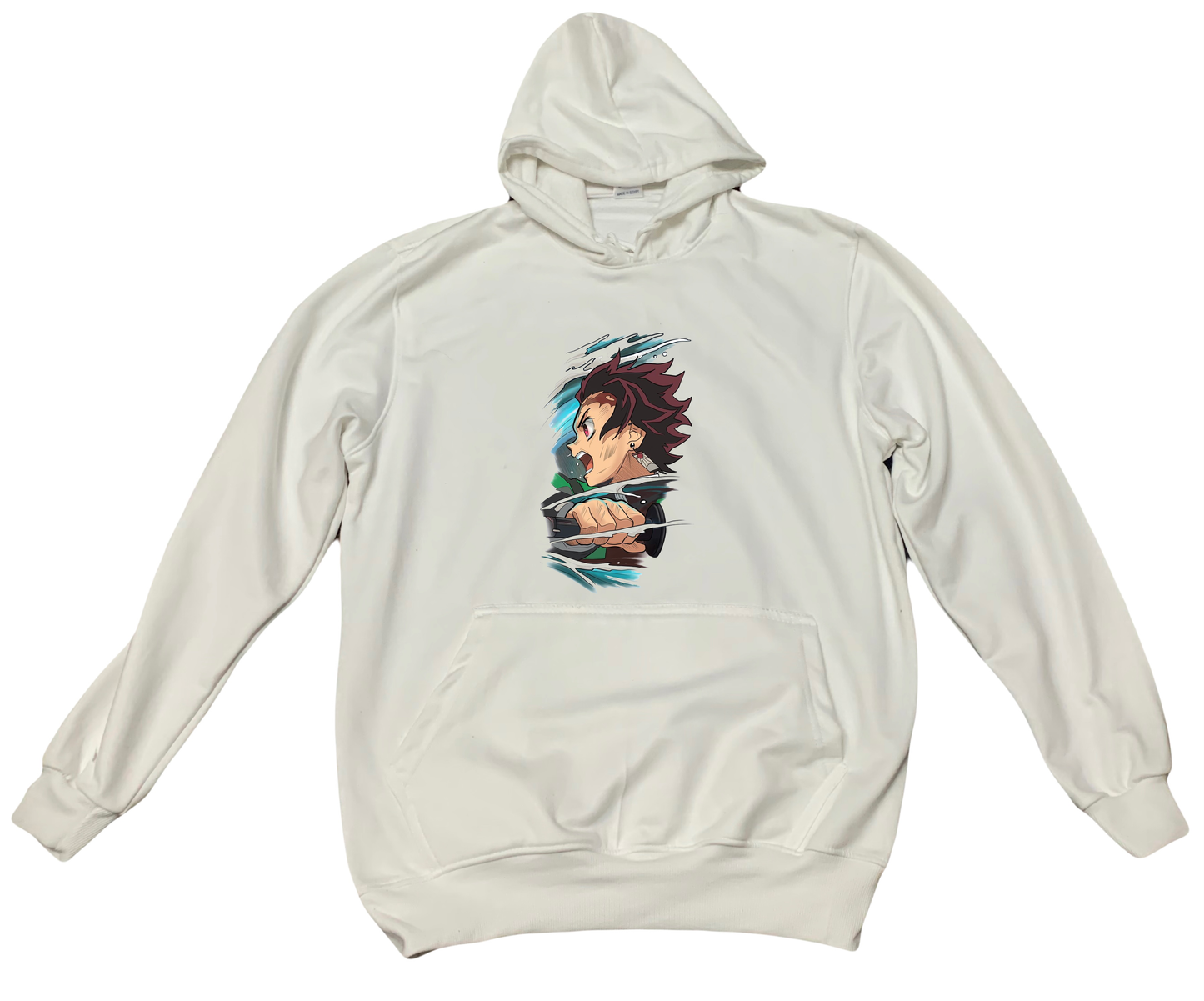 Anime Demon slayer nezuko tanjiro Oversize Hoodie White 58
