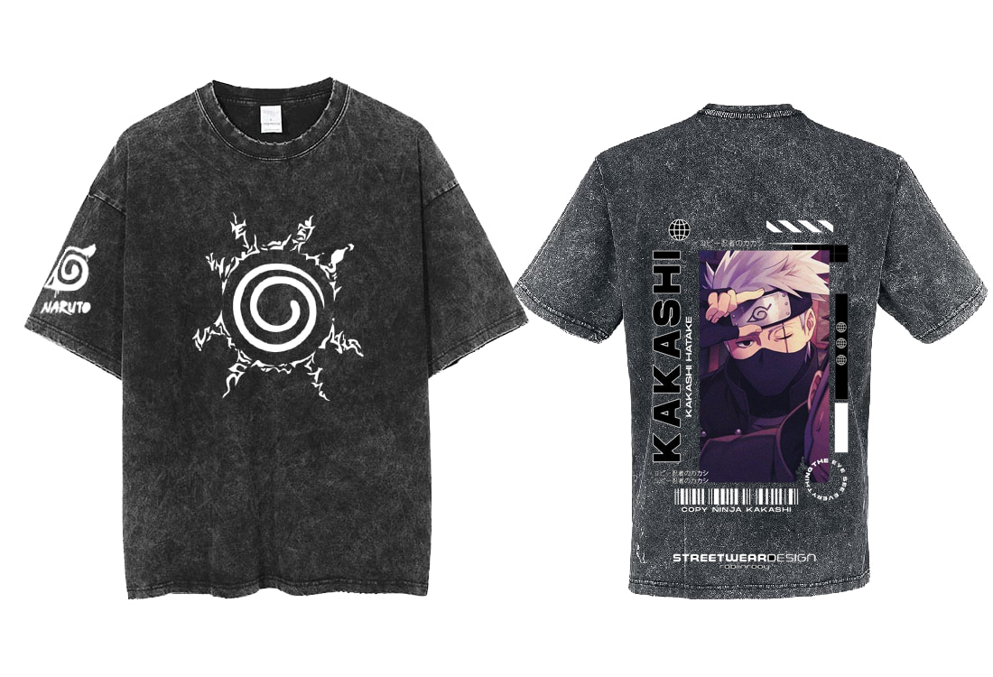 Naruto Shippuden t- shirt One Size Washed Back 58