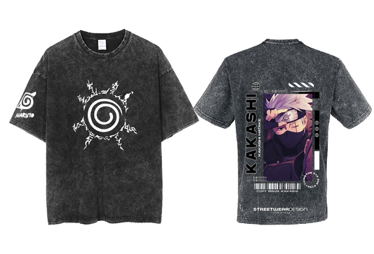 Naruto Shippuden t- shirt One Size Washed Back 58