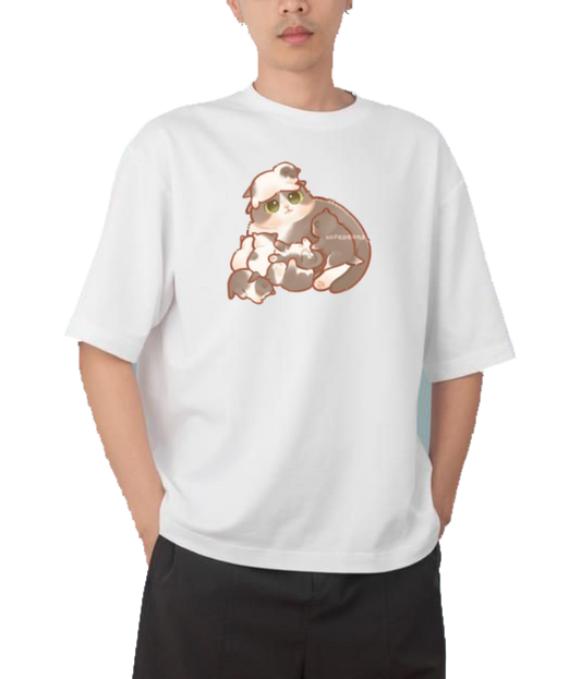 cat One Size t- shirt White 58