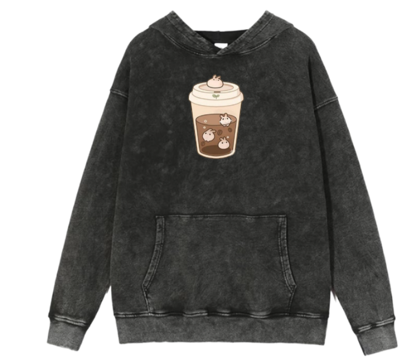 bunny Oversize Hoodie Washed 58