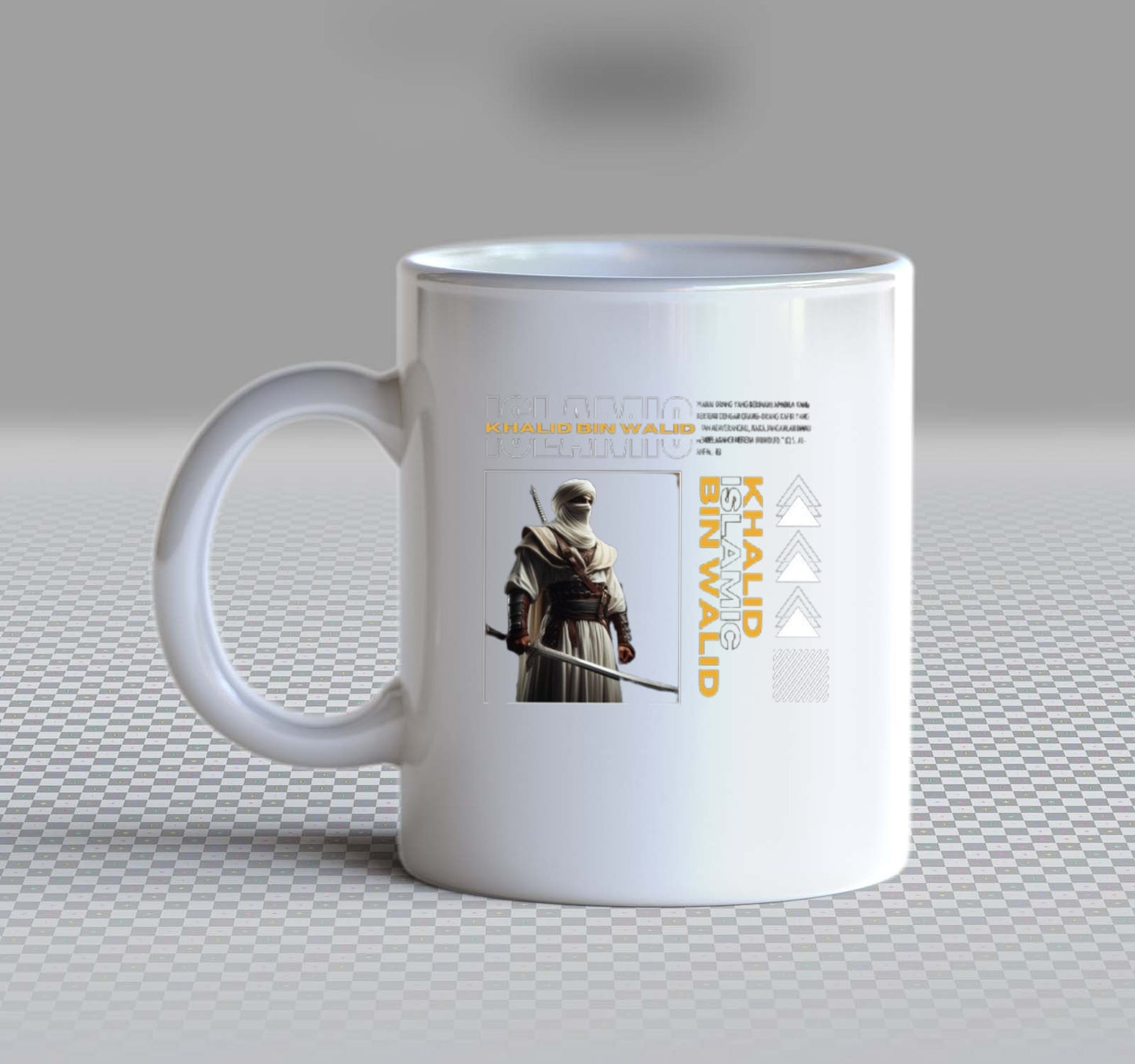 BIN WALID ISLAMIC KHALID Dessert Back text Mug 59