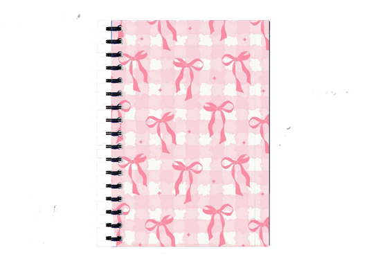 Pink Bows / Ribbons Notebook A5 59