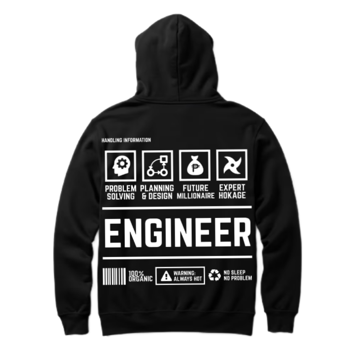 HANDLING INFORMATION Back text oversize hoodie back 59