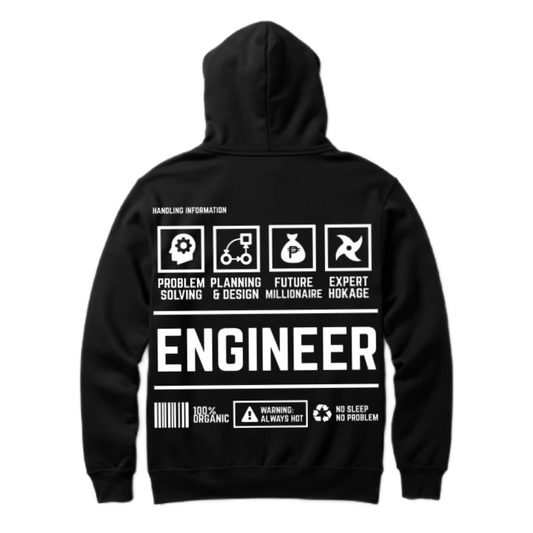 HANDLING INFORMATION Back text oversize hoodie back 59