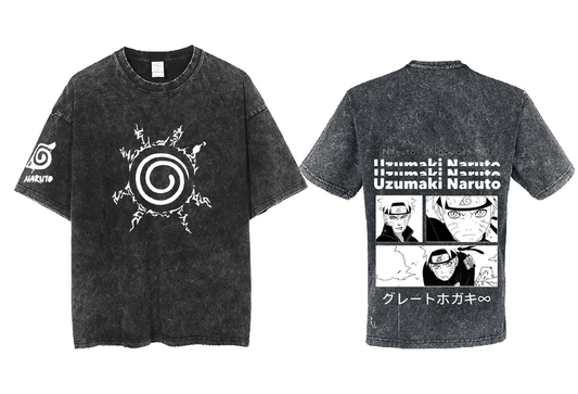 Naruto Shippuden t- shirt One Size Washed Back 59