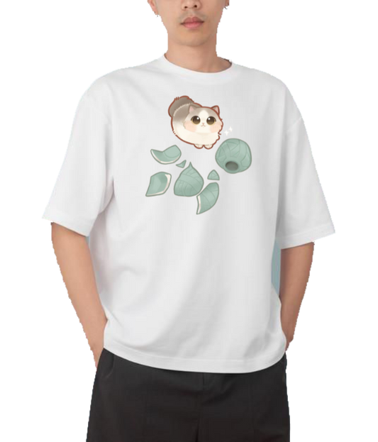 cat One Size t- shirt White 59