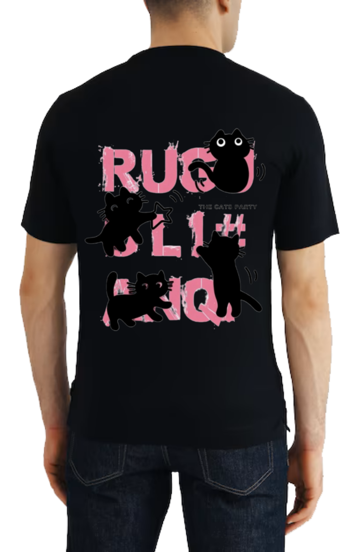 RUGU t- shirt One Size Black back 59