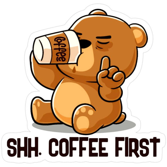 Sticker coffee SHH. COFFEE FIRST 59